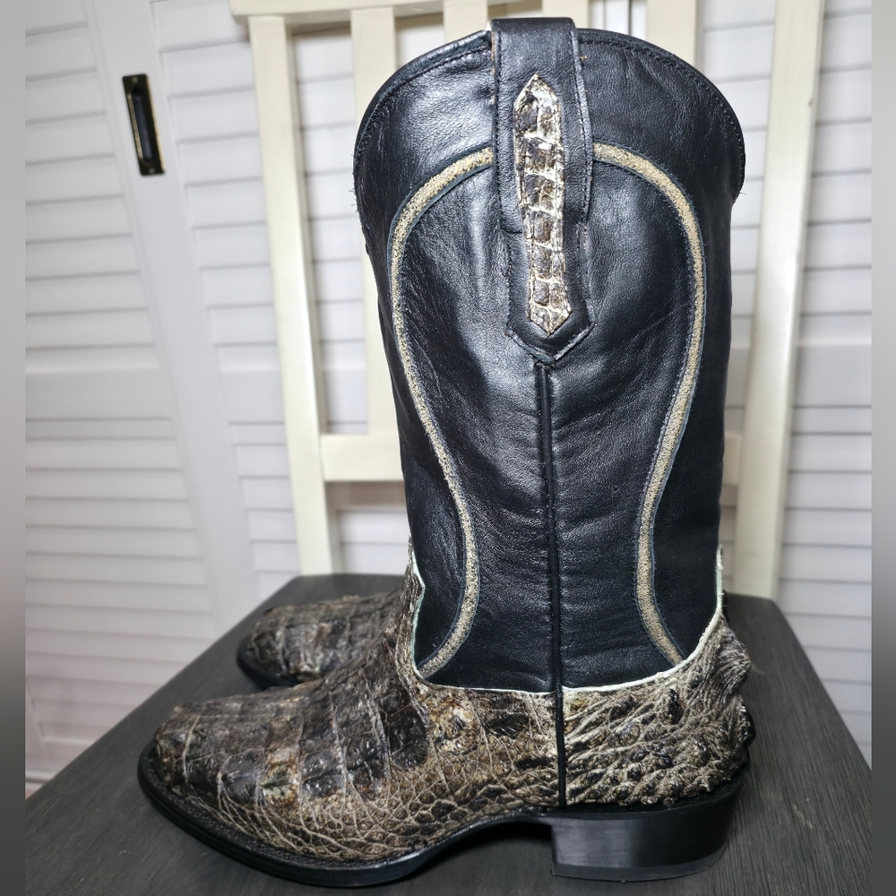 Cody James 1978 Tillman Exotic Hornback Alligator Western Boots Round Toe Sz 9 D